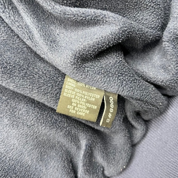 Tri-Mountain Jacket Mens Large Navy Blue Employee Fleece Nylon Windbreaker Hike - Picture 14 of 16